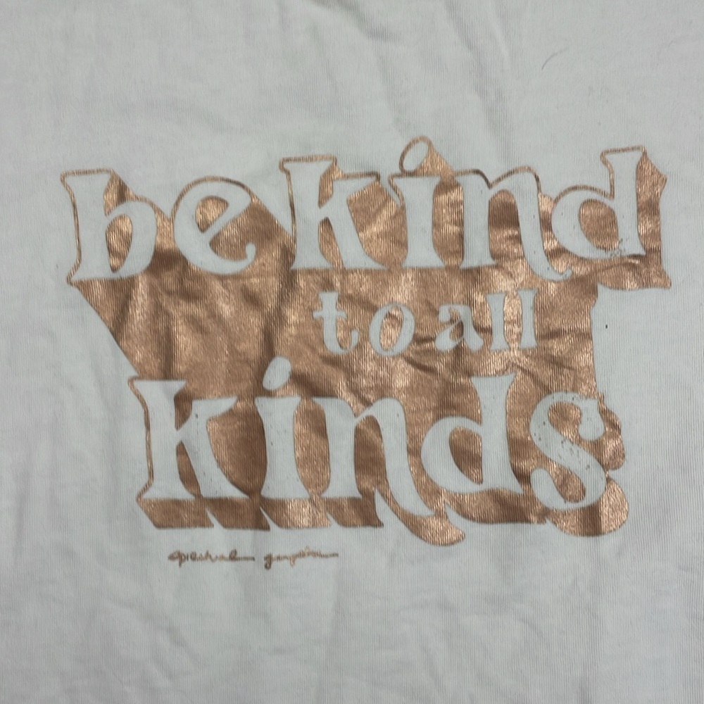Spiritual Gangster Be Kind Cropped Crewneck Graphic Sweatshirt - Picture 4 of 9